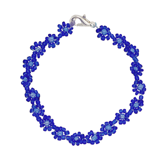Daisy Chain Bracelet - Blue