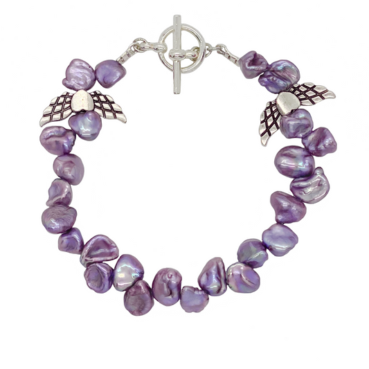 Purple Keishi Bracelet