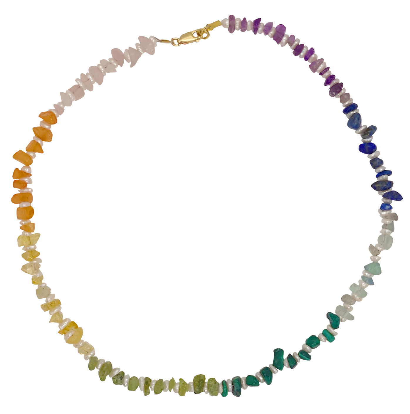 Rainbow Gemstone Necklace