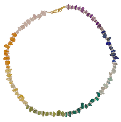 Rainbow Gemstone Necklace